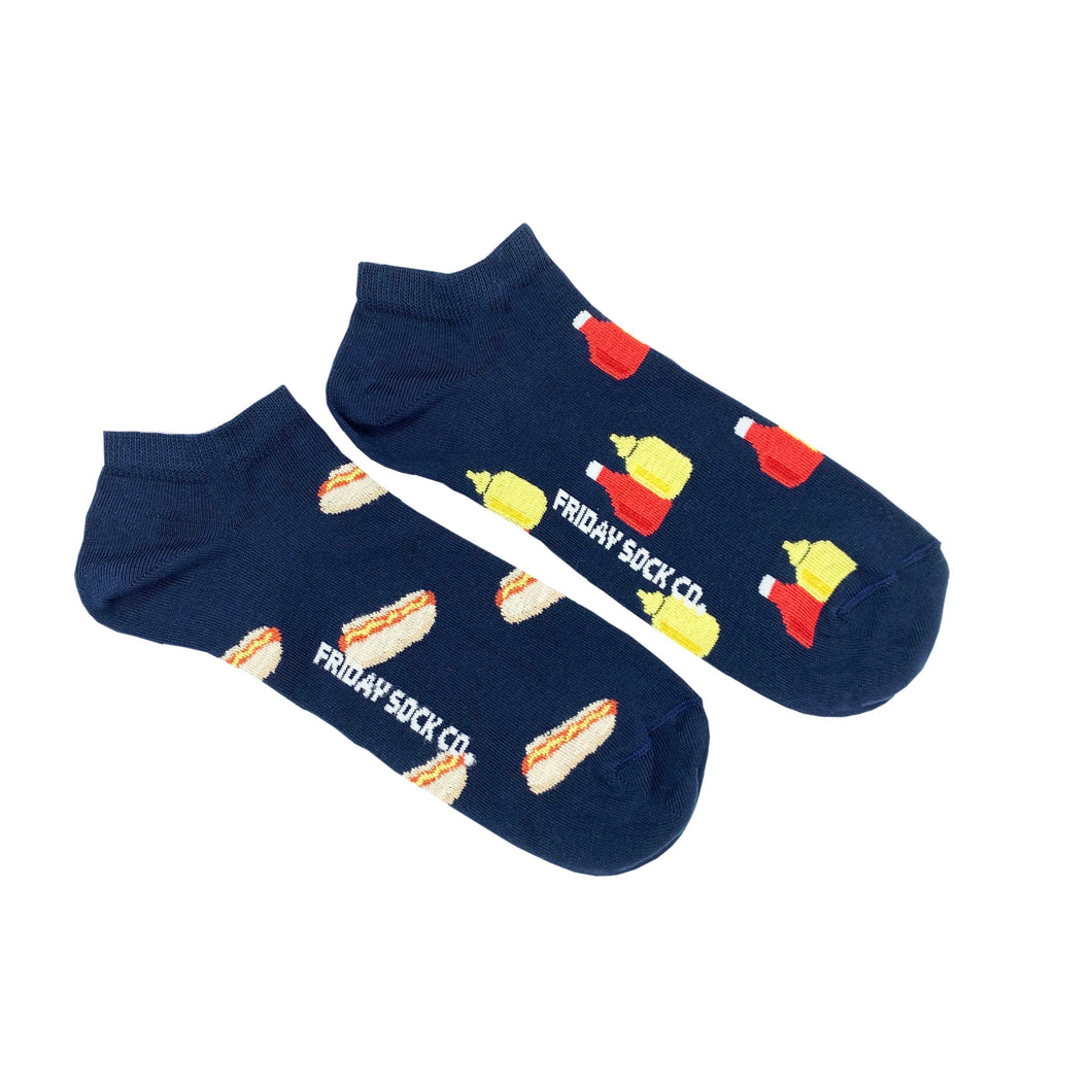Men’s Mustard Ketchup & Hot Dog Ankle Socks