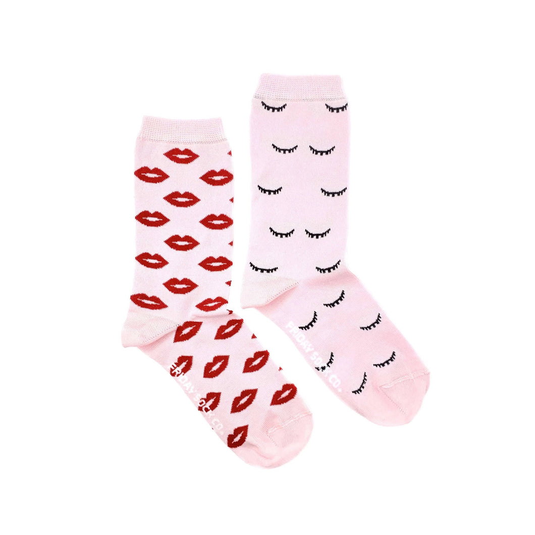 Women's Lips & Wink Socks