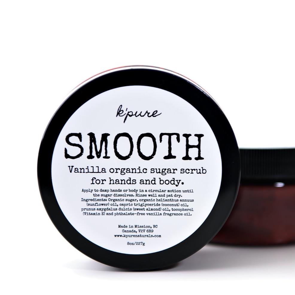 Smooth Organic Sugar Scrub for Hands and Body | Citrus